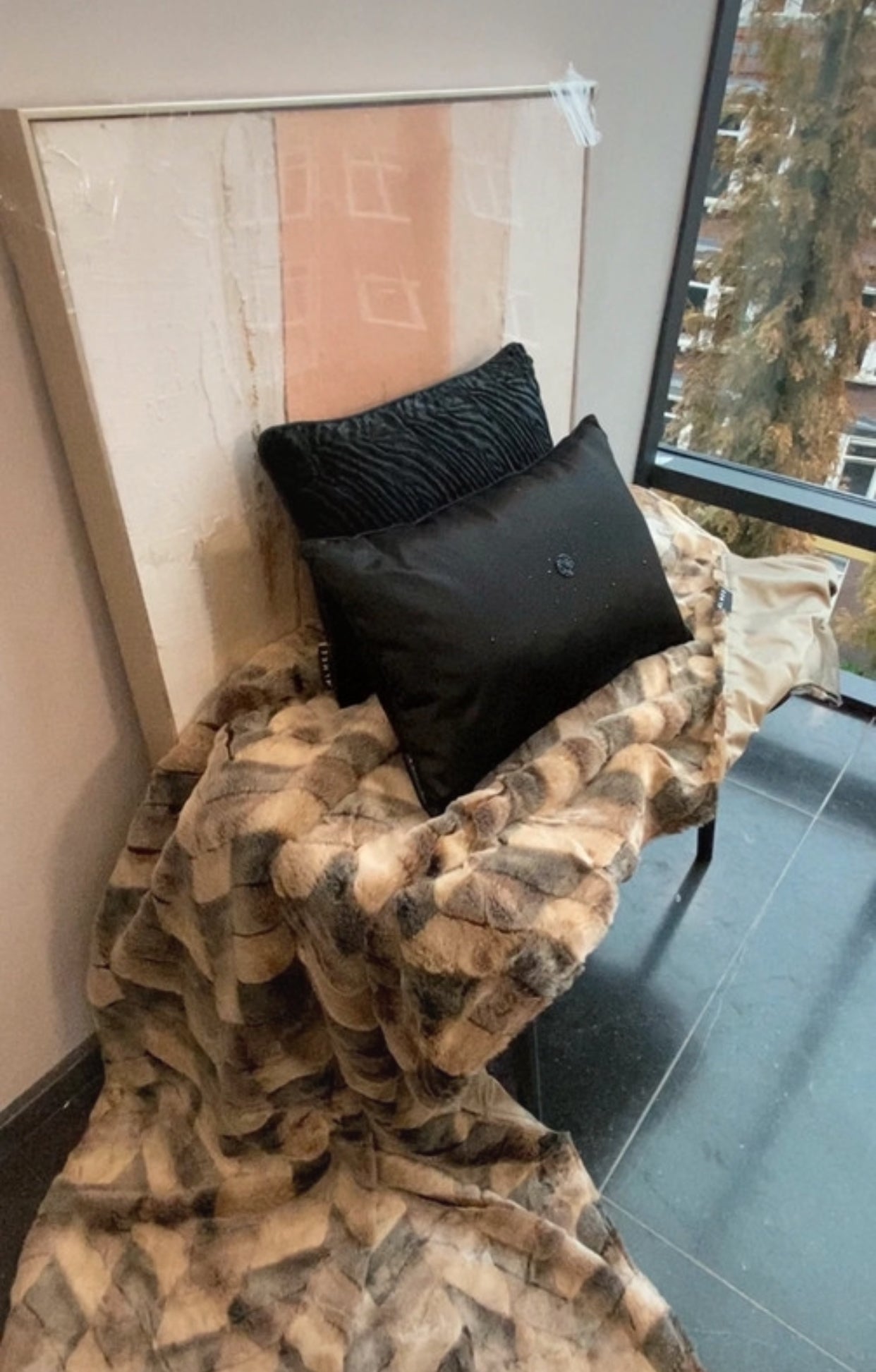 Fausse luxueuze imitatiebont deken