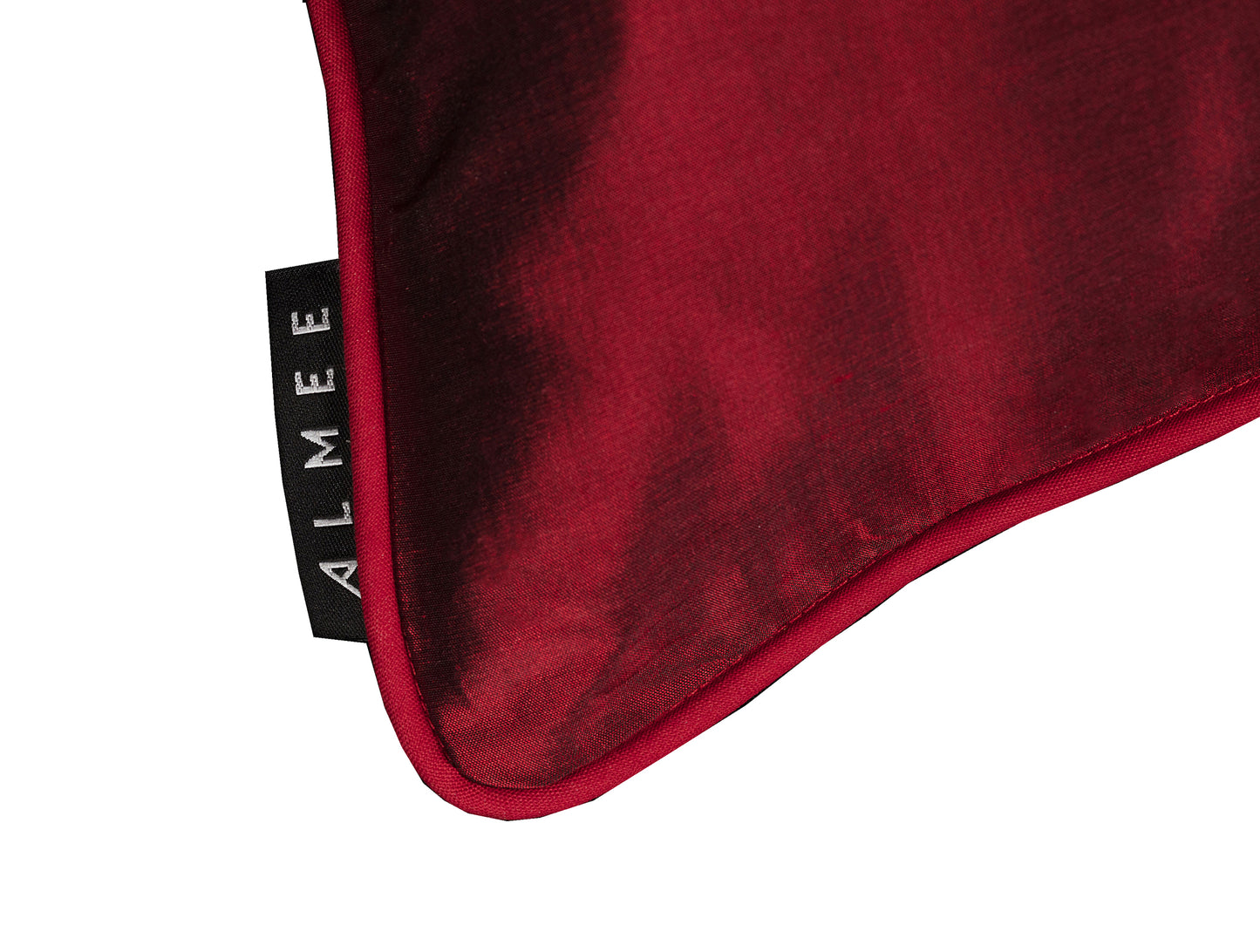 Rouge Elegance zijde  kussen met kristallen