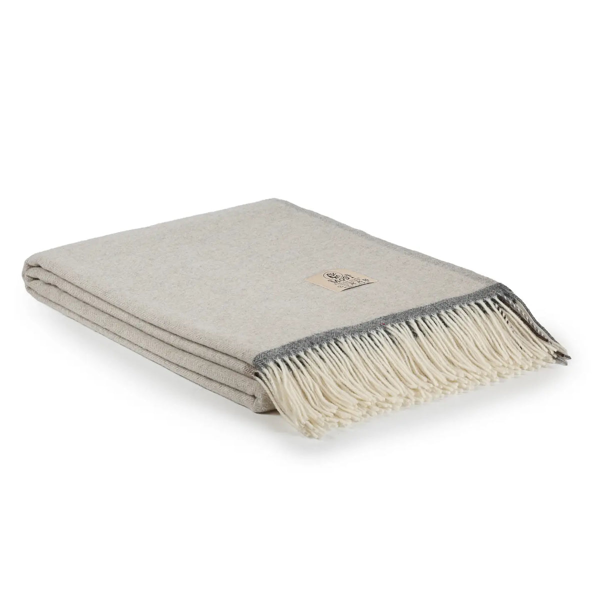 Douillet kasjmier- en merinowollen plaid