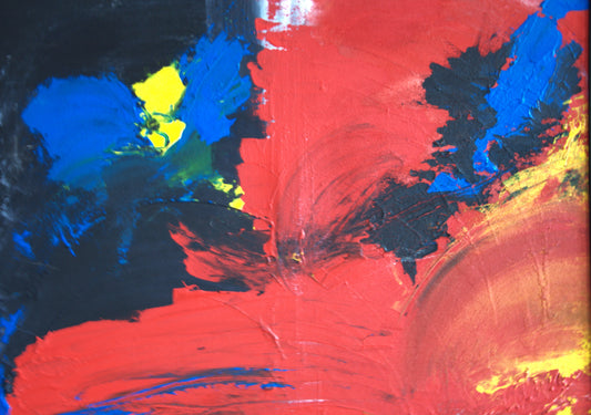 Acryl schilderij Red Waves