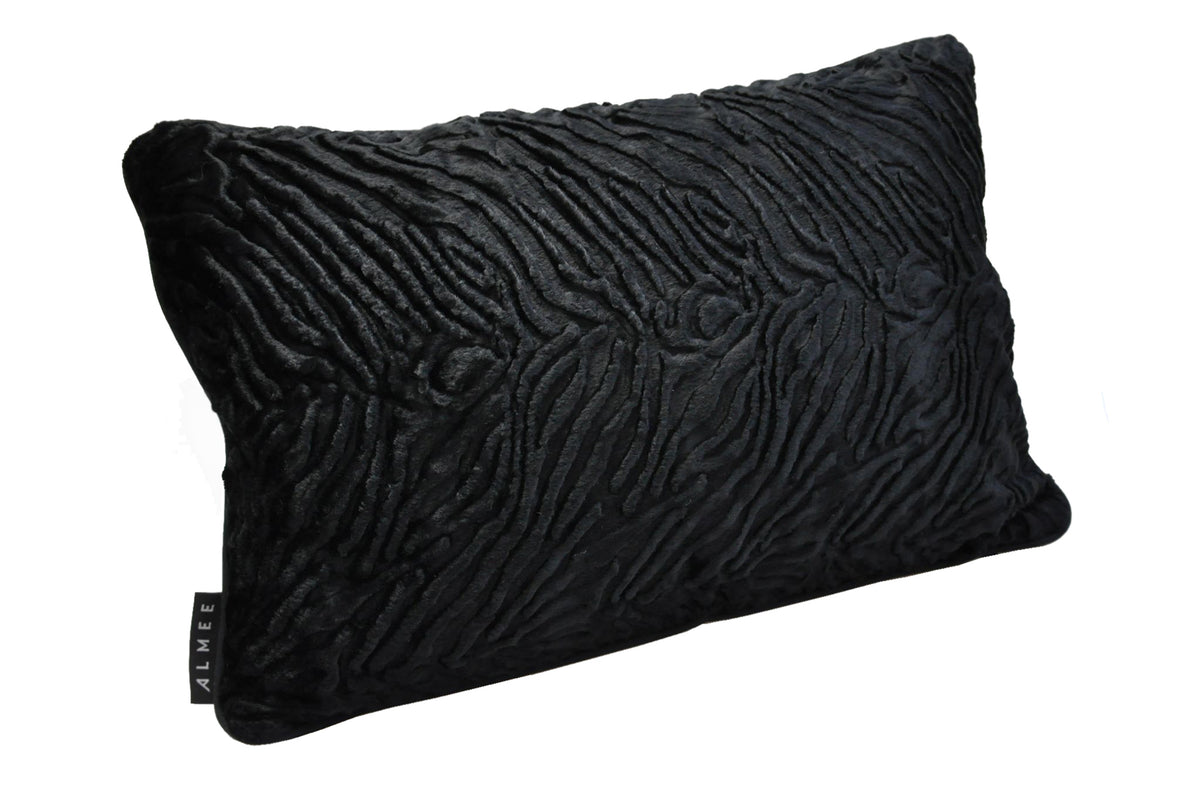 Relief noire sierkussen