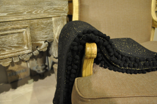 Brume doree zwarte plaid