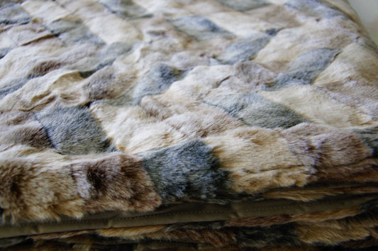 Fausse luxueuze imitatiebont deken