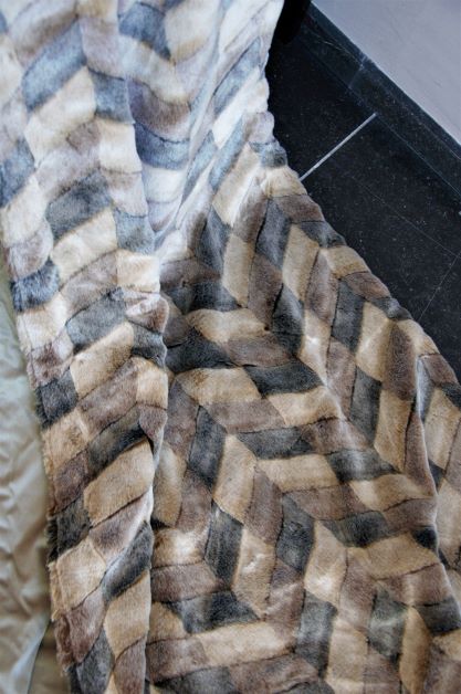 Fausse luxueuze imitatiebont deken