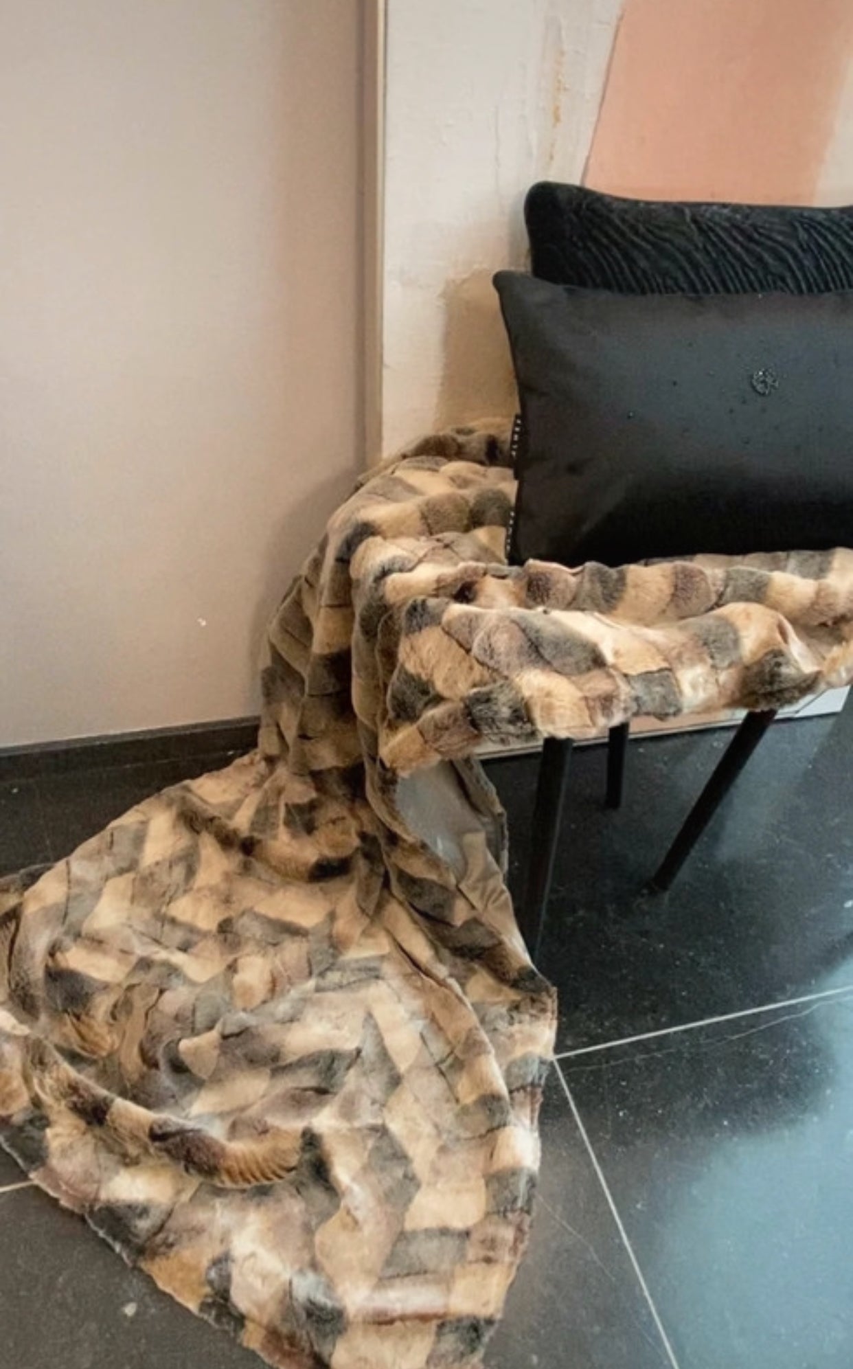 Fausse luxueuze imitatiebont deken