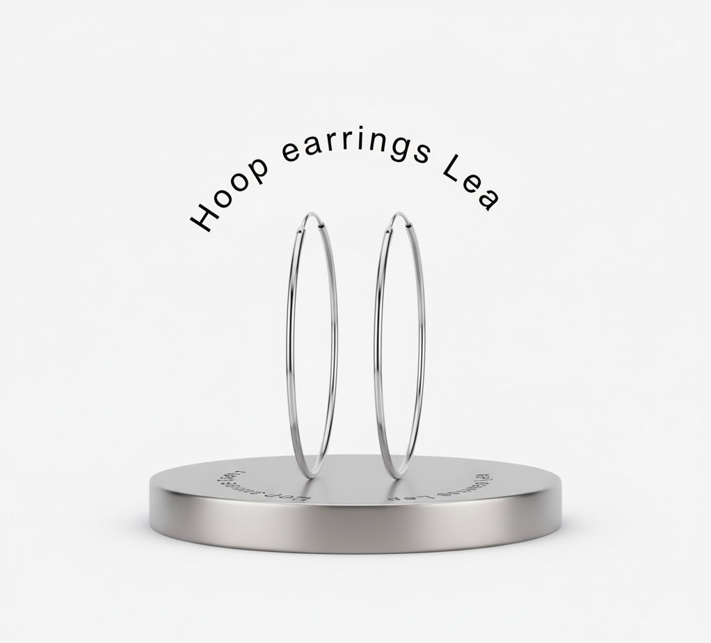 Hoops oorbellen zilver 925