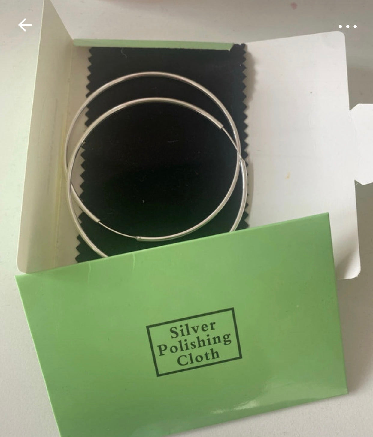 Hoops oorbellen zilver 925