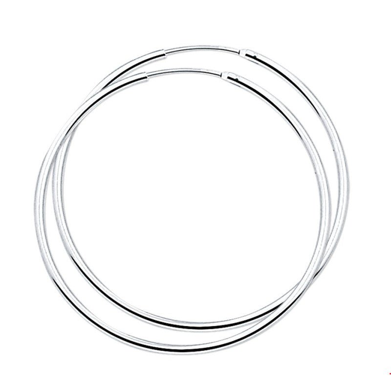 Hoops oorbellen zilver 925