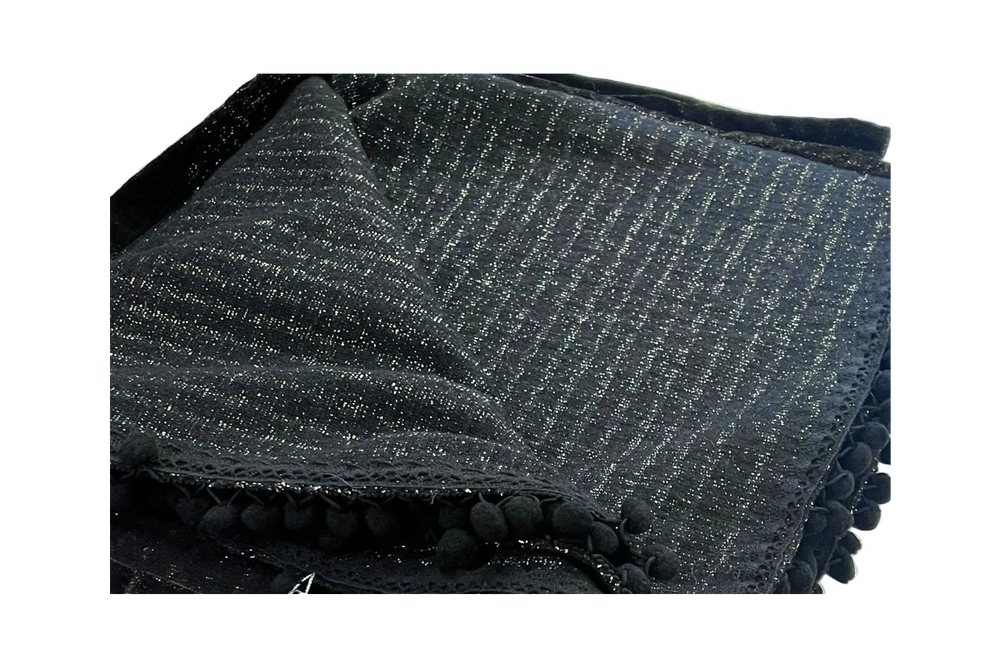 Brume doree zwarte plaid