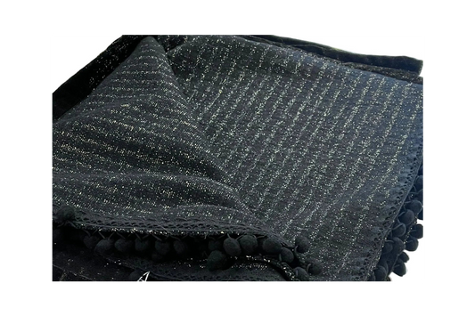 Brume doree zwarte plaid