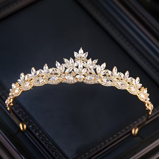 Elegante Tiara goud kleur